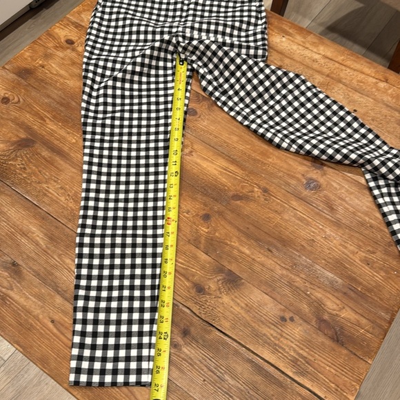 Renuar Black/White Checkered Gingham Stretch Cropped Ankle Pants Women’s 4 EUC‎ - Picture 11 of 12
